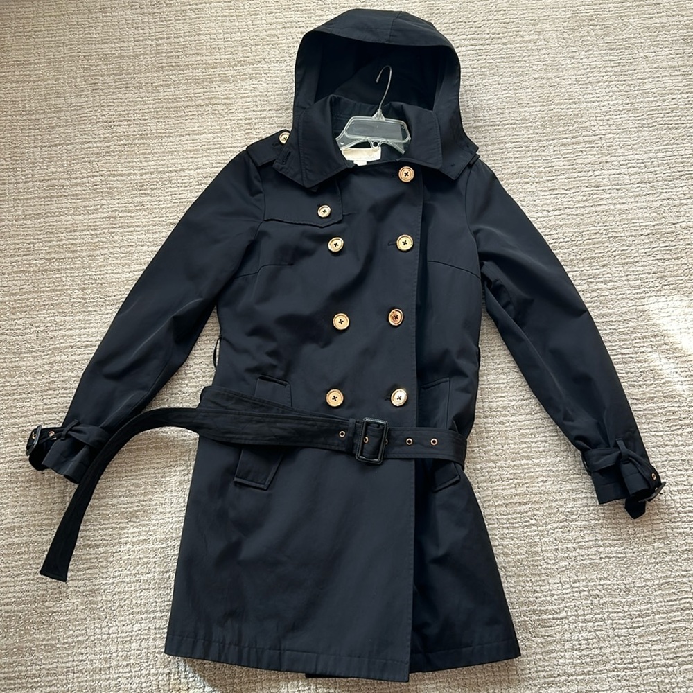 Michael Kors black trench coat